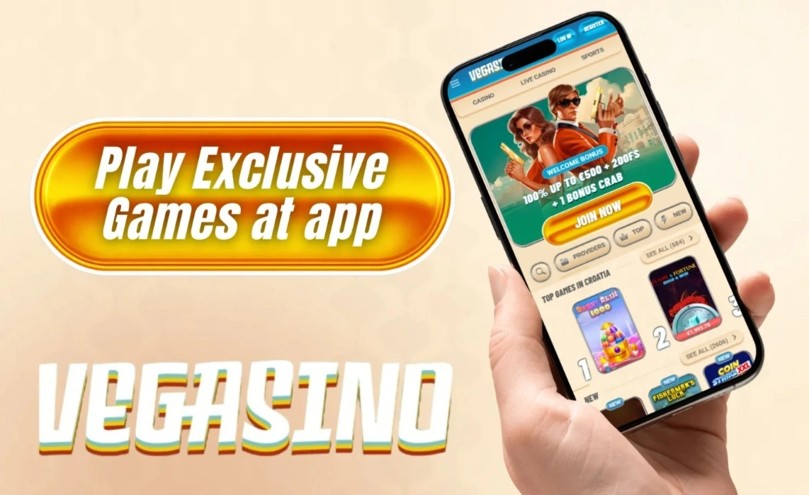 Captura de ecrã da app Vegasino Casino